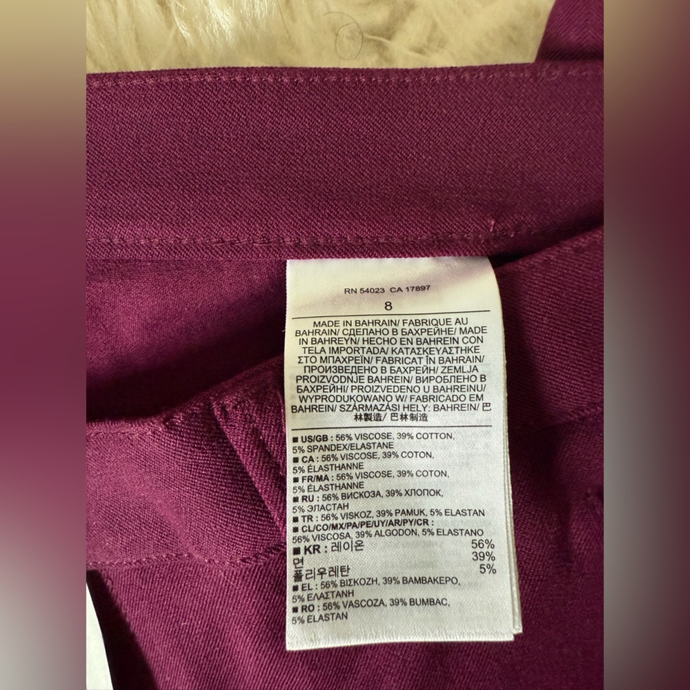 Banana Republic Sloan Skinny Fit Zipped Pant size 8 - NWT - Picture 5 of 5